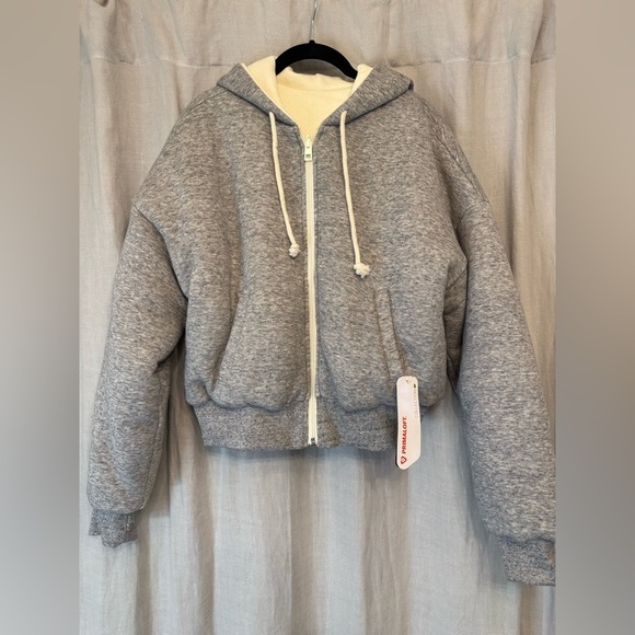 Madewell MWL Reversible Puffer Hoodie Jacket with PrimaLoft Fill - Sz XXS - Picture 4 of 9